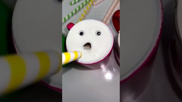 Title: Funny drink craft with different face reactions and sounds