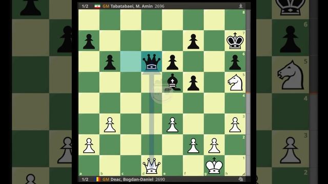 Deac, Bogdan-Daniel vs Tabatabaei, M. Amin || Chessable Masters 2024 - Division 3 Loser 🔴 #Chessabl