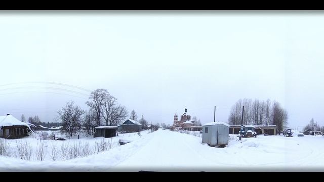 Даровской район. Село Александровское. Зима.