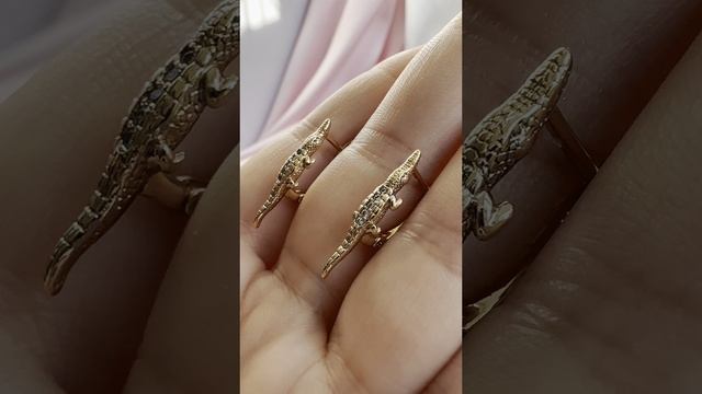 Серьги с крокодилами, Xuping Jewelry