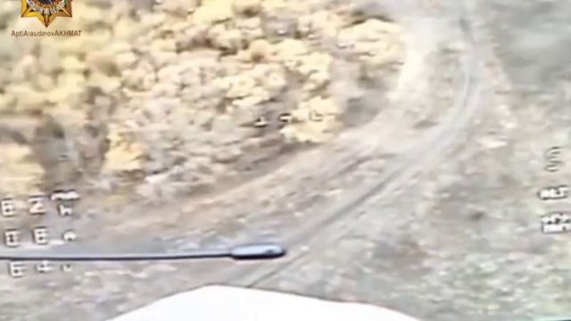 Батальон «Ваха» спецназа «АХМАТ совместно со СКАД 607 "Горец", уничтожение машины эвакуации ВСУ !!!