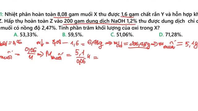 CÁCH GIẢI BÀI TOÁN NHIỆT PHÂN TINH THỂ MUỐI NITRAT NÂNG CAO