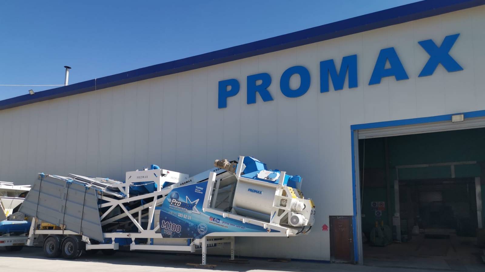 Мобильный бетонный завод Promax M100 TWN, Турция.