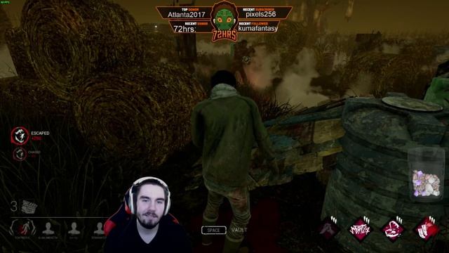 72hrs Dead by Daylight FUNNY MOMENTS or SABO 72HRS #13