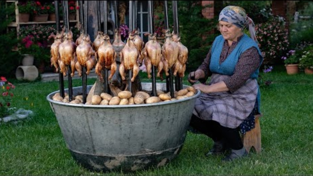 Готовим Куры и Картошку на Углях