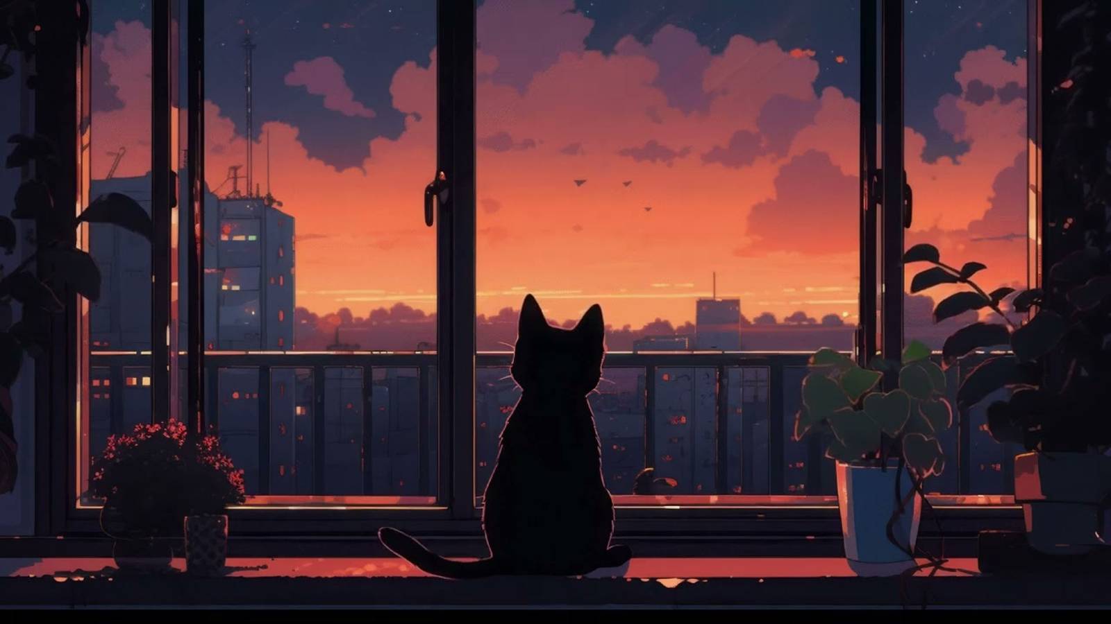 90s lofi ~ Listen to it to escape from a hard day with my cat 🎶 Chill Beats To Relax _ Study To