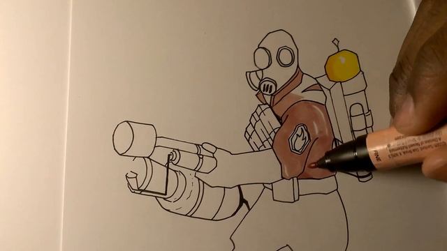 Drawing Pyro, Team Fortress 2