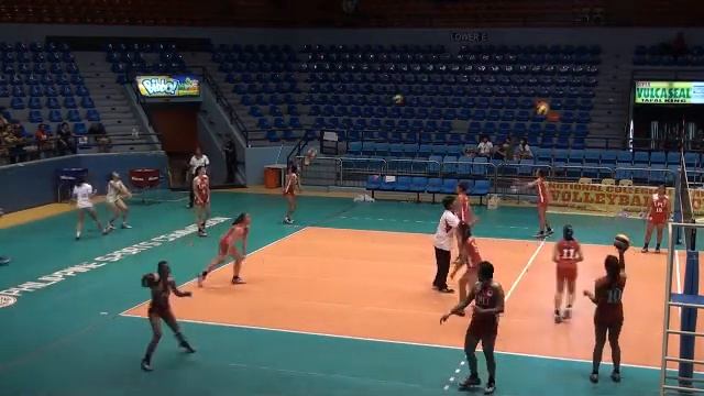 88th NCAA ph Volleyball elims EAC vs LPU (1 - warmup) Jan. 18, 2013