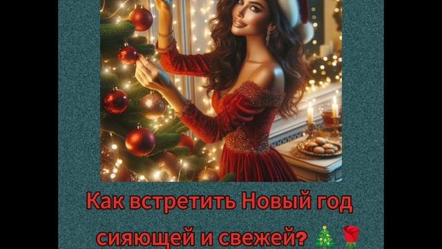 Как встретить Новый год сияющей и свежей 🌹