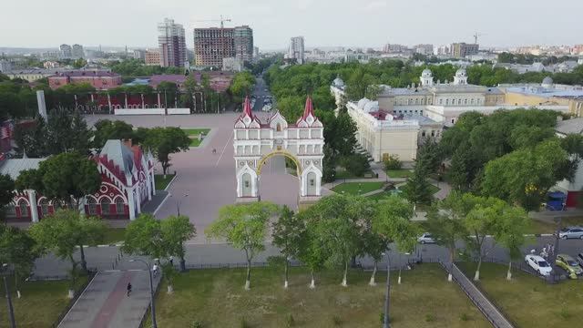 Благовещенск вид с птичьего полёта