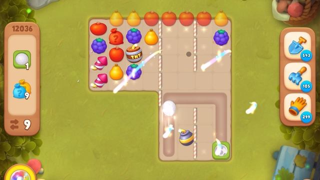 GardenScapes уровень 12036 без бустеров