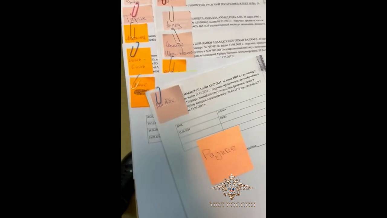 В Санкт-Петербурге полицейские пресекли многопрофильный канал незаконной легализации мигрантов