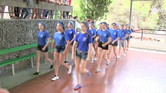 Детский лагерь Чайка (Алушта). Смотр строя и песни (2016-07-06) (01)