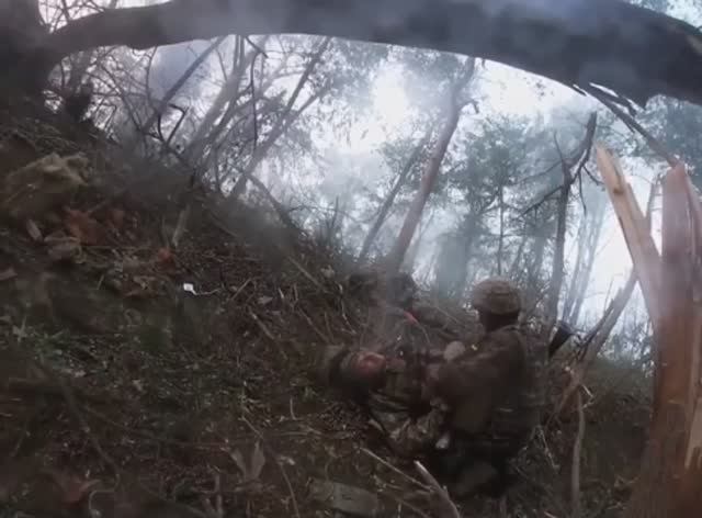Бой ВСУ от первого лица