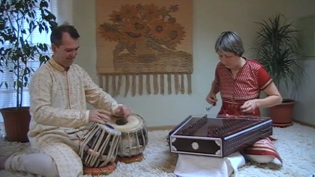 Raag Kirwani. Kuznetsova Irina (santur) & Kuznetsov Sergey (tabla)