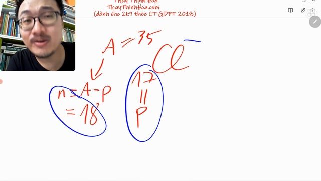 #ThayThinhHoa10 | Tổng số hạt neutron, proton, electron trong ion ³⁵₁₇Cl⁻ là A. 52 B. 35 C. 53 D. 5