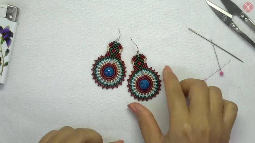 Macrame tutorial：  Macrame Earrings _ Colorful Circle Jewelry ｜ Alternative Fashion Gift For Girls