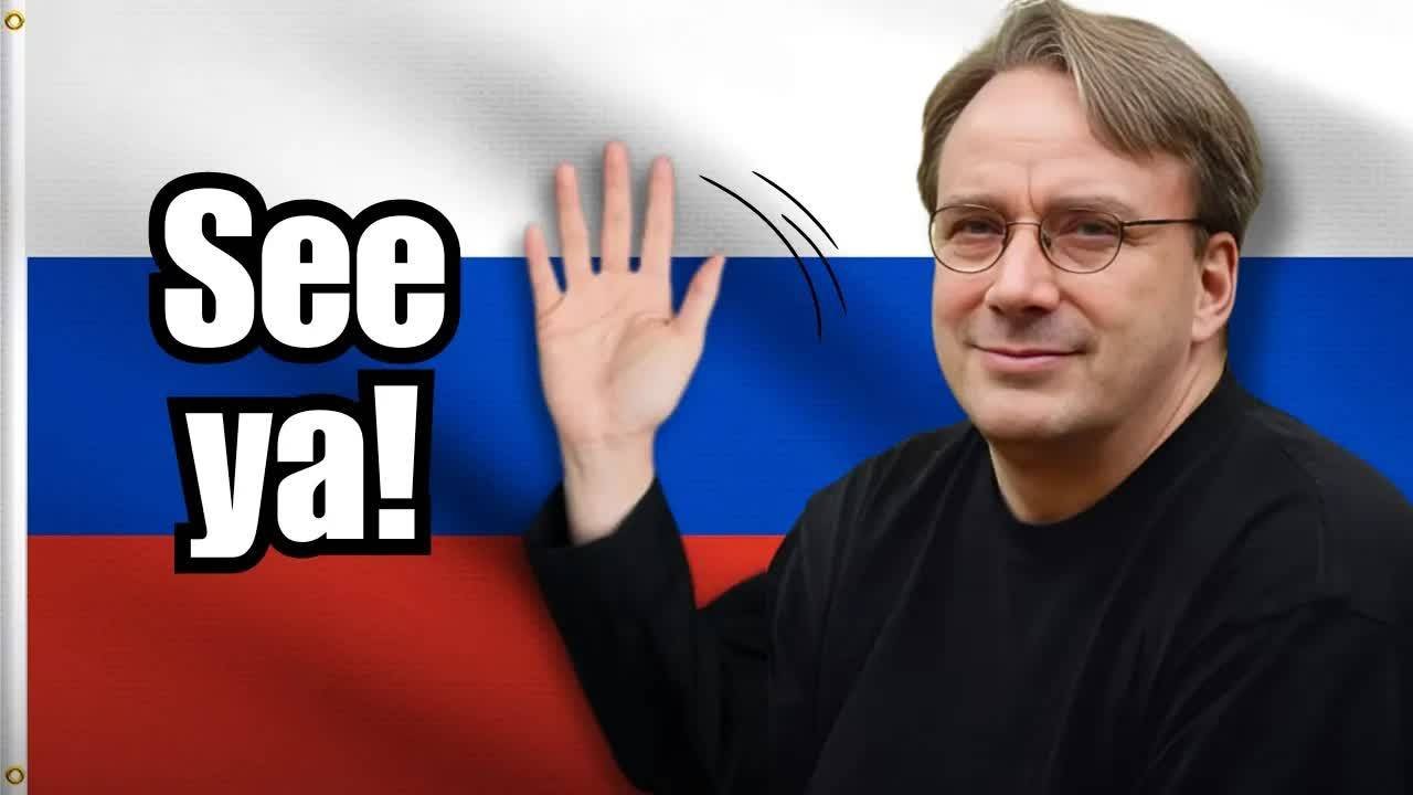 Линукс всё. Линус Торвалдс пошёл крестовым походом на Россию.
