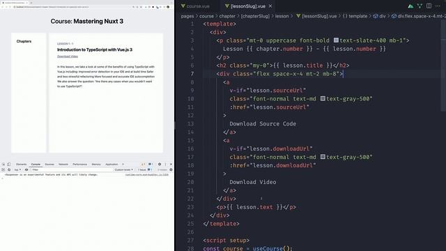 009-Mastering Nuxt - Update Lesson Styling - HD