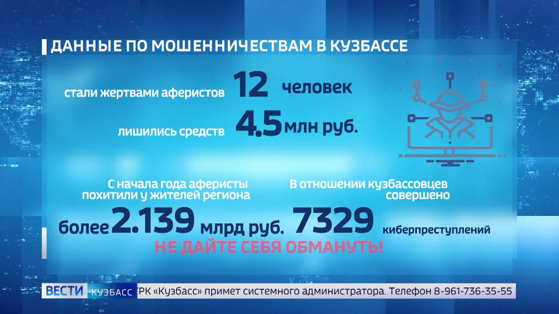 За последние сутки от действий мошенников пострадали 12 кузбассовцев