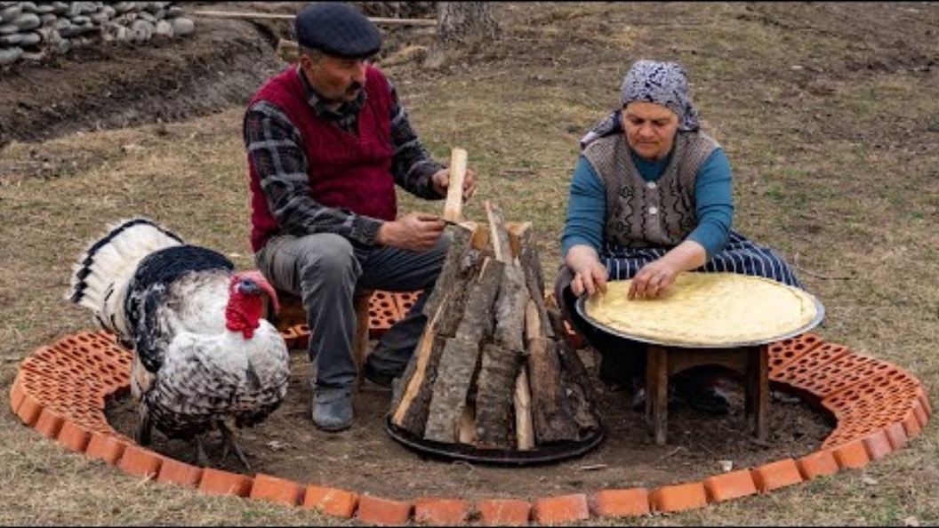 Готовим Лезгинский Мясной Пирог на Костре