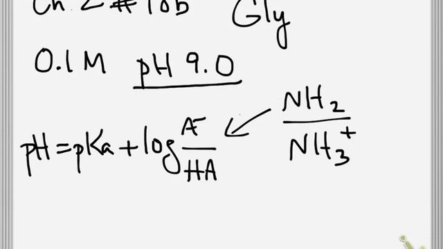 BIS102 - Glycine Buffer Calculation - Ch2 #18b