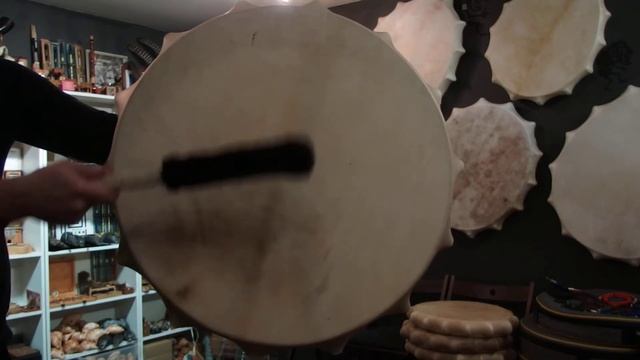 Tambourine 26_ Siberian Shamanic Big Earth - Circle Drum Frame drum Handcrafted - www.shamanic.ru