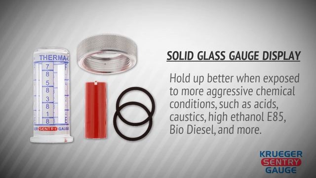 Solid Glass Gauge Display