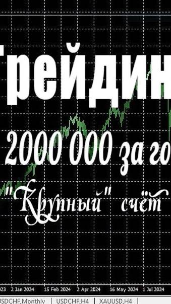 Трейдинг. 2 000 000 за год. "Крупный" счёт.