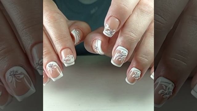Нежный френч дизайн ногтей