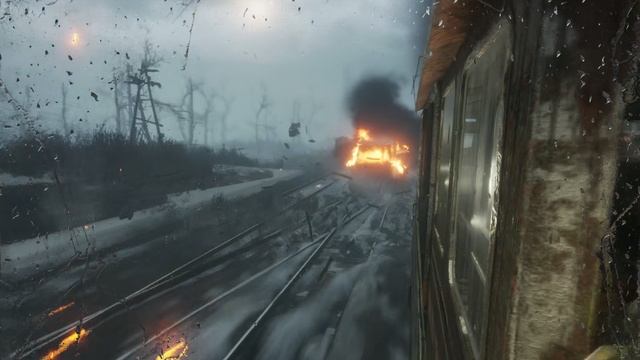 Metro Exodus - взрыв поезда