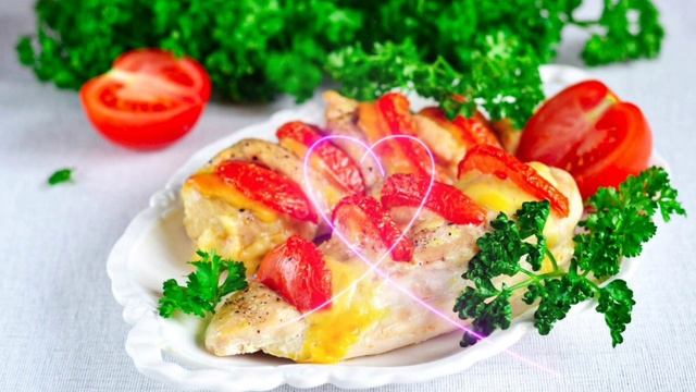 Куриное филе с томатами и сыром, в кулинарной лавке. 
#кулинарияслюбовью