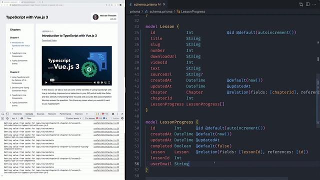 065 - Mastering Nuxt - 6-3 Add LessonProgress Model to Our Schema - HD
