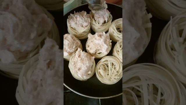 Гнёзда с фаршем