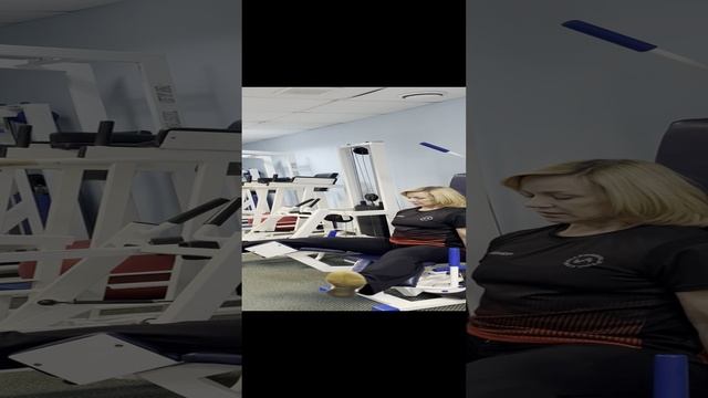 Сведение ног сидя в тренажёре