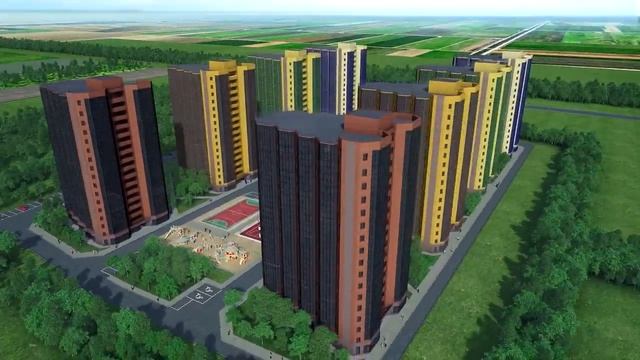 Производство 3D-видеоролика с визуализацией строящегося ЖК Тектон Квартал.