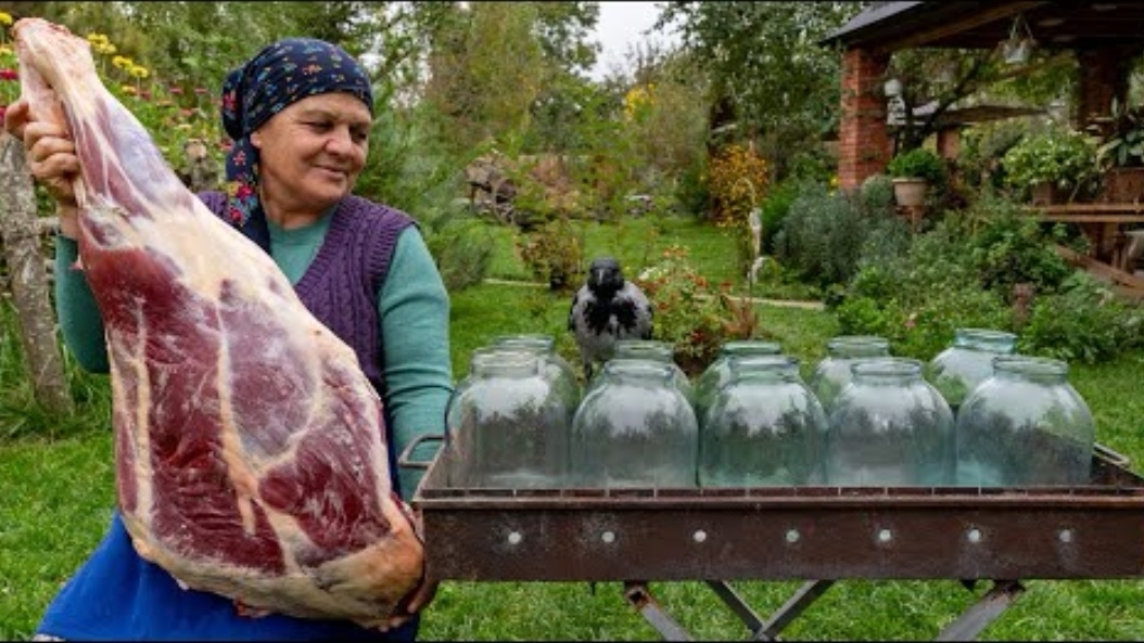 Приготовление Тушёнки из Бычьей Ноги