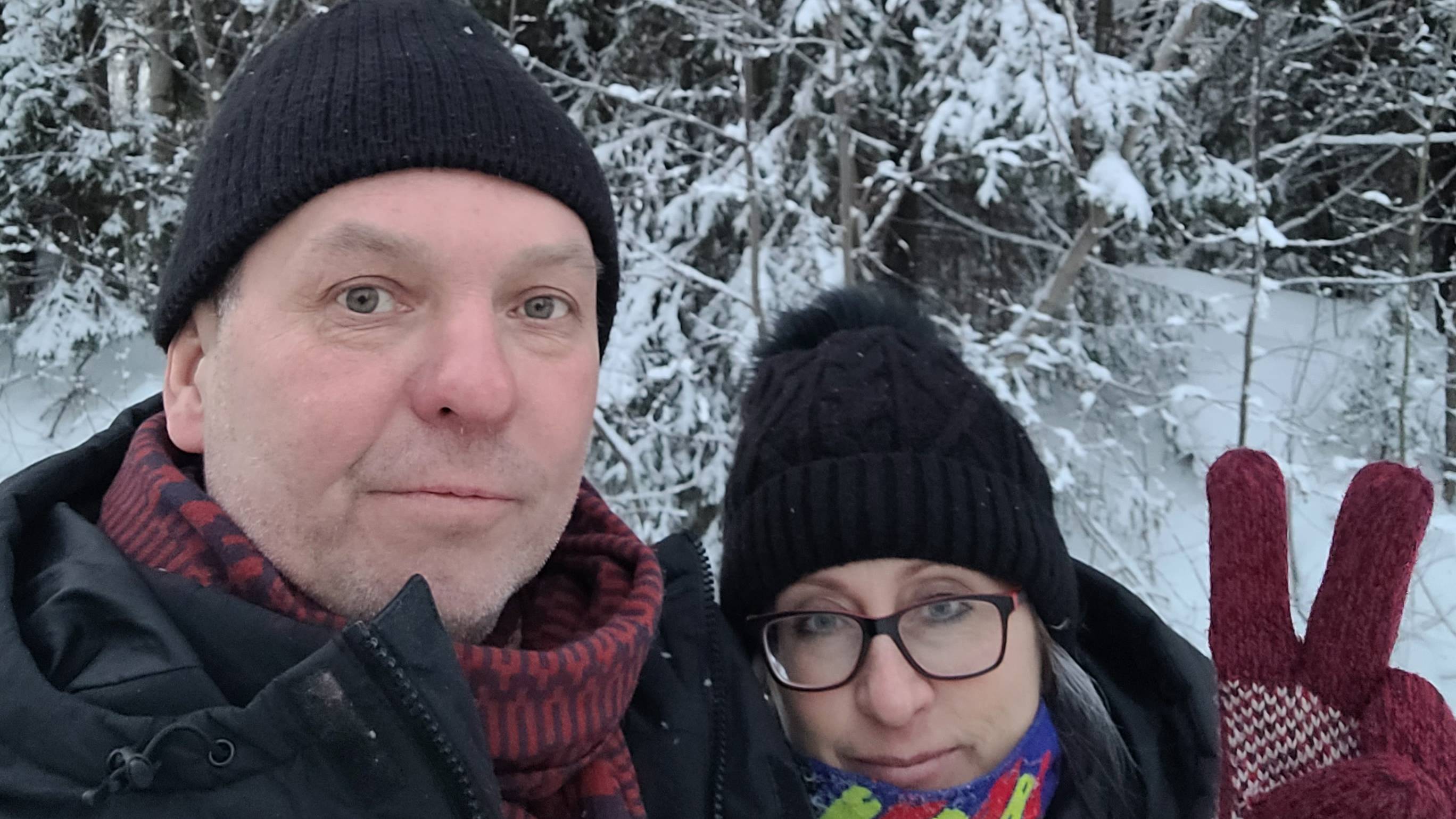 Дорога на Пихкалы зимой