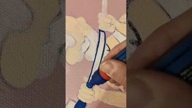 Рисую спортивную картину маркером Molotow