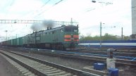 Тепловоз 2ТЭ10М-2623. Отправление на Бийск. Звук 10Д100.