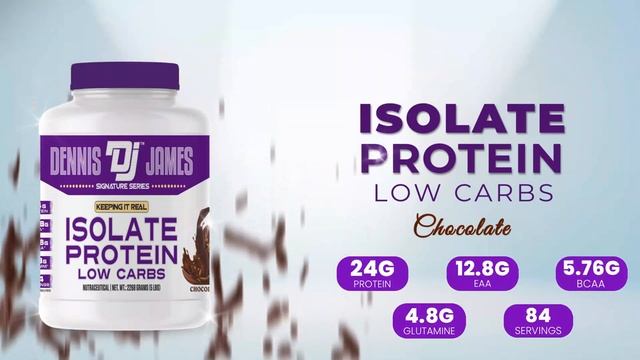 DENNIS JAMES ISOLATE PROTEIN ZERO CARBS