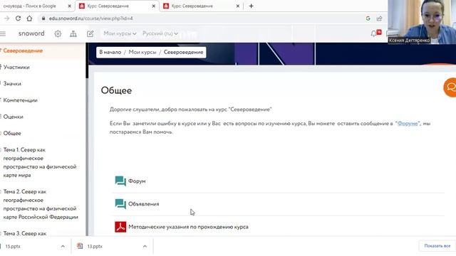 К.А. Дегтяренко. Презентация платформы Snoword. "Северная урбанистика"