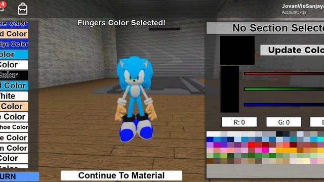 How to make jovan the hedgehog (amino) in sonic pulse