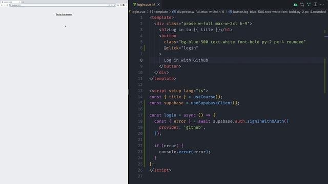 040-Mastering Nuxt - 4-6 Logging in with Github - HD