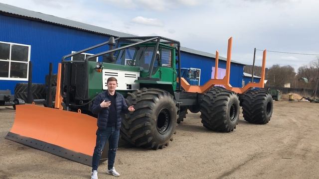 Трактор Т-150К Болтоход под вывозку леса. Форвардер