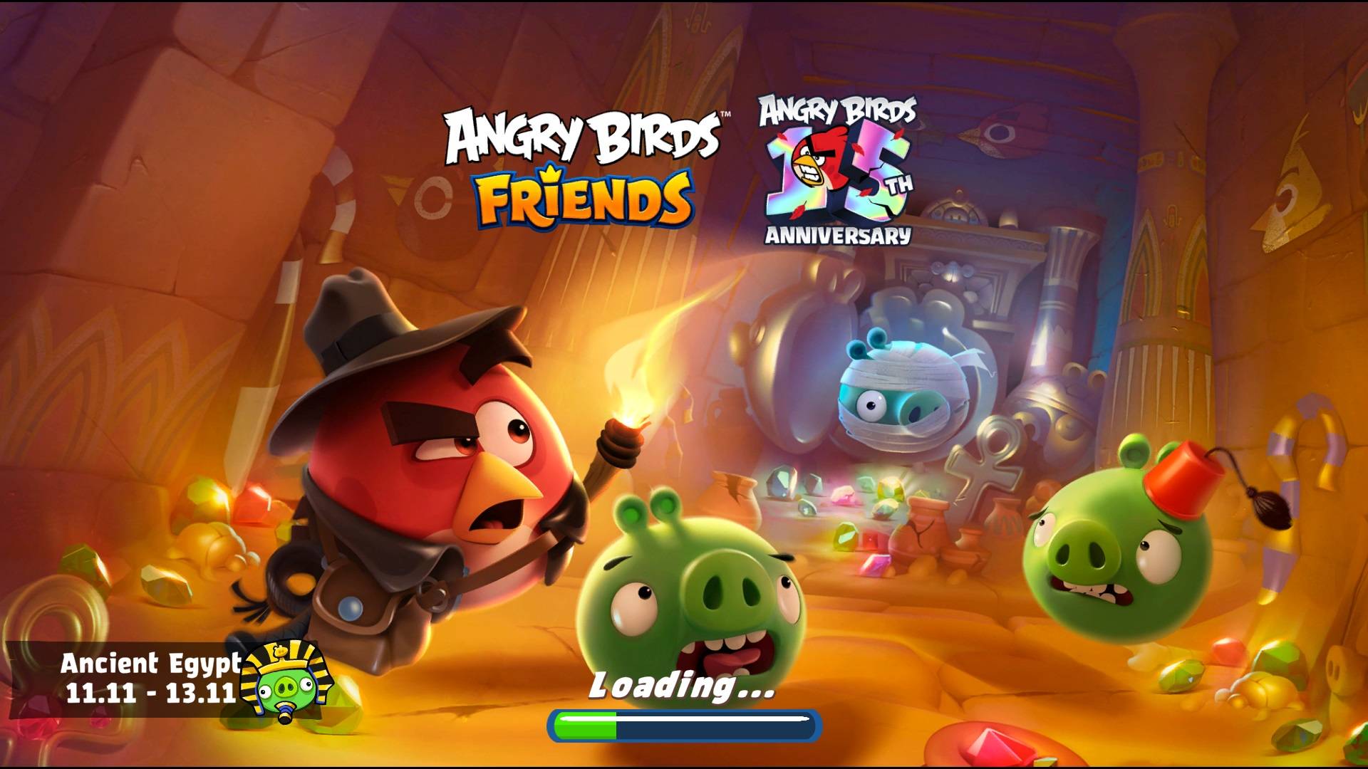 Angry Birds Friends. Ancient Egypt 3. 3 stars. Passage from Sergey Fetisov