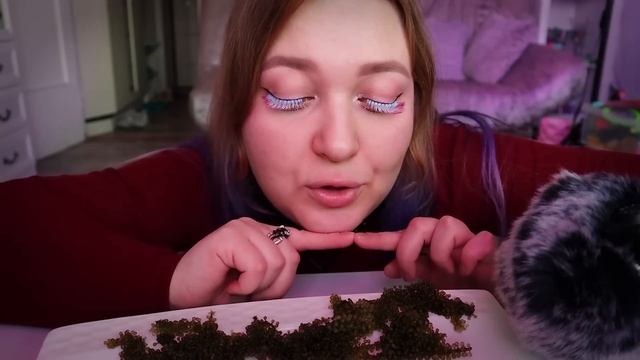 АСМР ИТИНГ МОРСКОГО ВИНОГРАДА ｜ ASMR SEA GRAPES (eating｜mukbang)