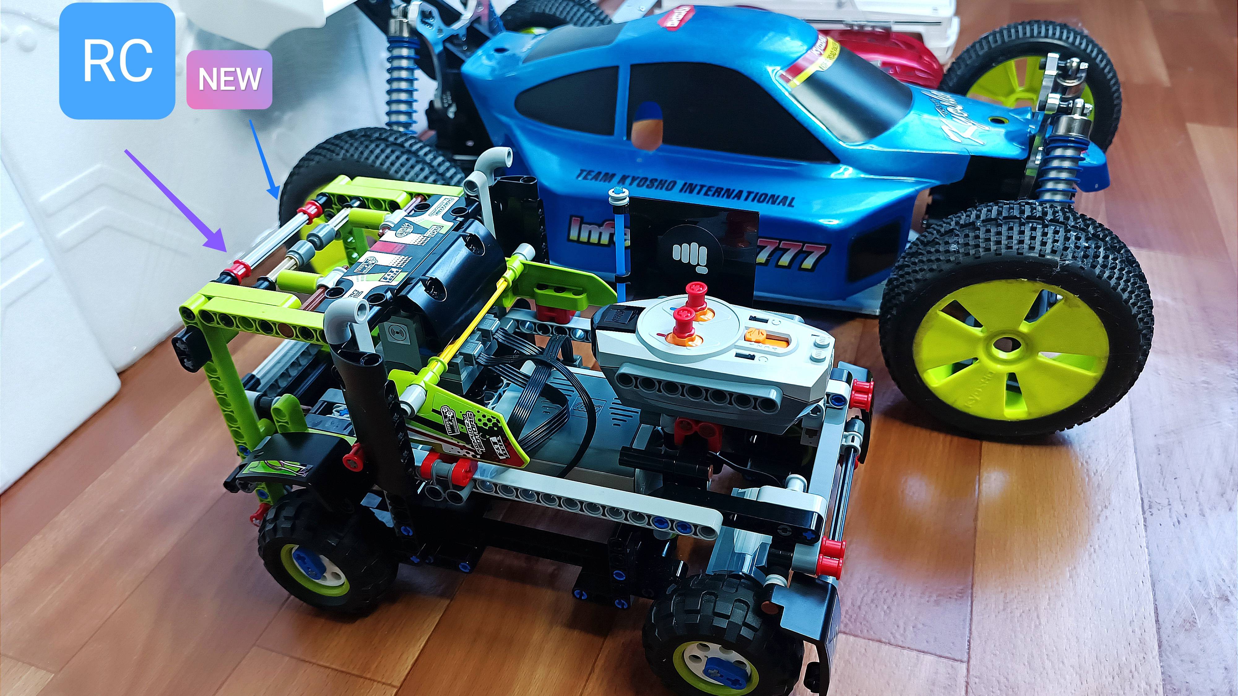 Покатушки грузовика из lego Technic.