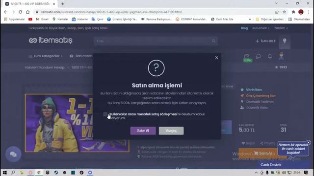 VALORANT Random Hesap #3|5TL #İtemSatış
