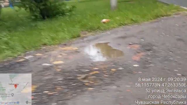 ДВОР Чебоксары, ул.Энгельса, д.52 и 48к1 уничтожили всю растительность газон, придомовую территорию